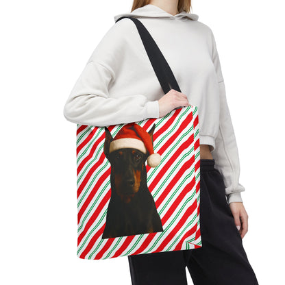 Santa Paws Doberman Tote Bag