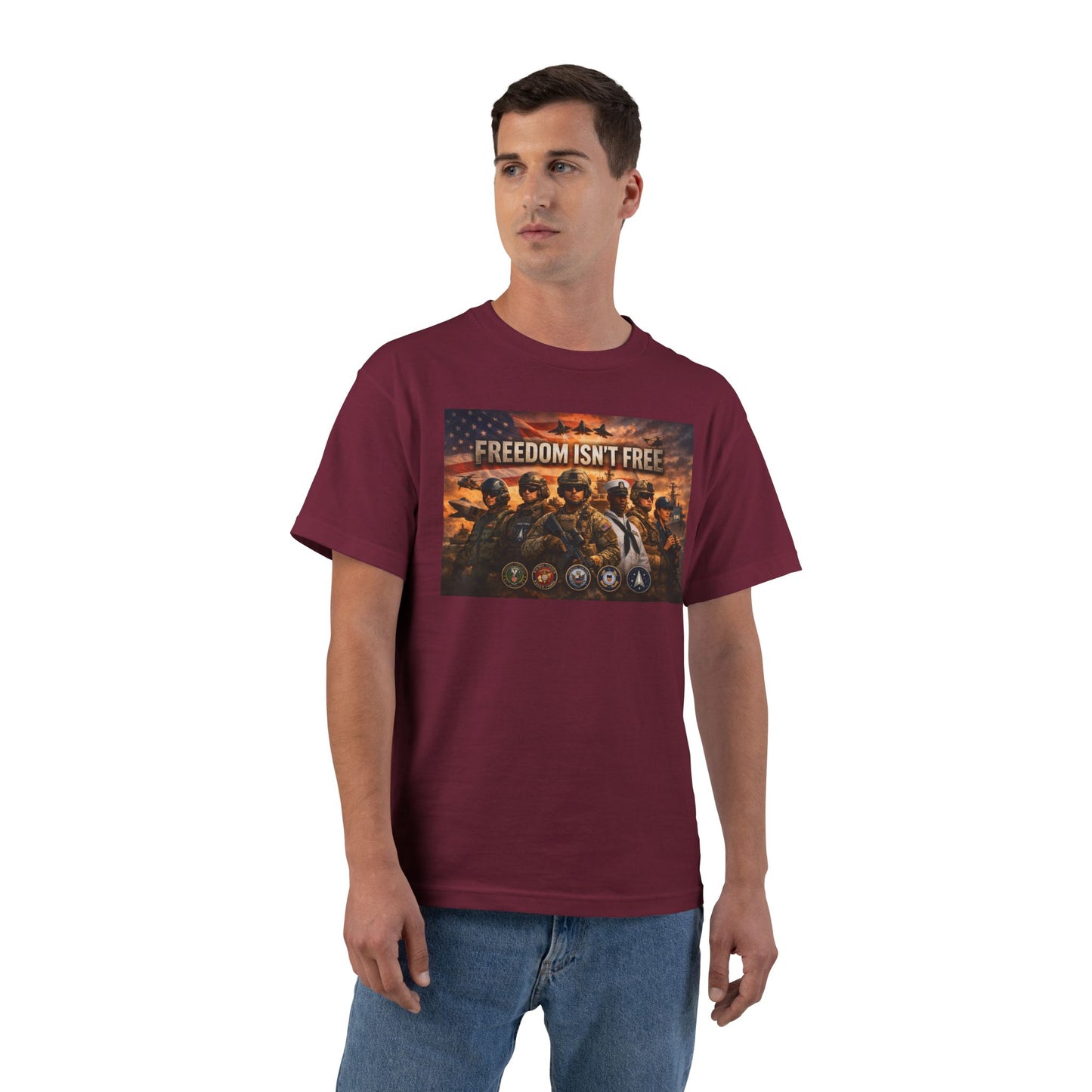 Freedom Isn't Free Men's Short-Sleeve Crewneck Tee