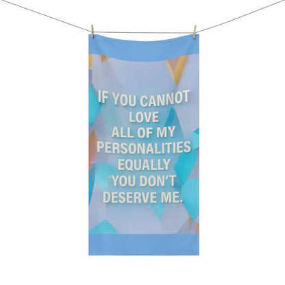All Of My Personalities Mink-Cotton  Beach Towel