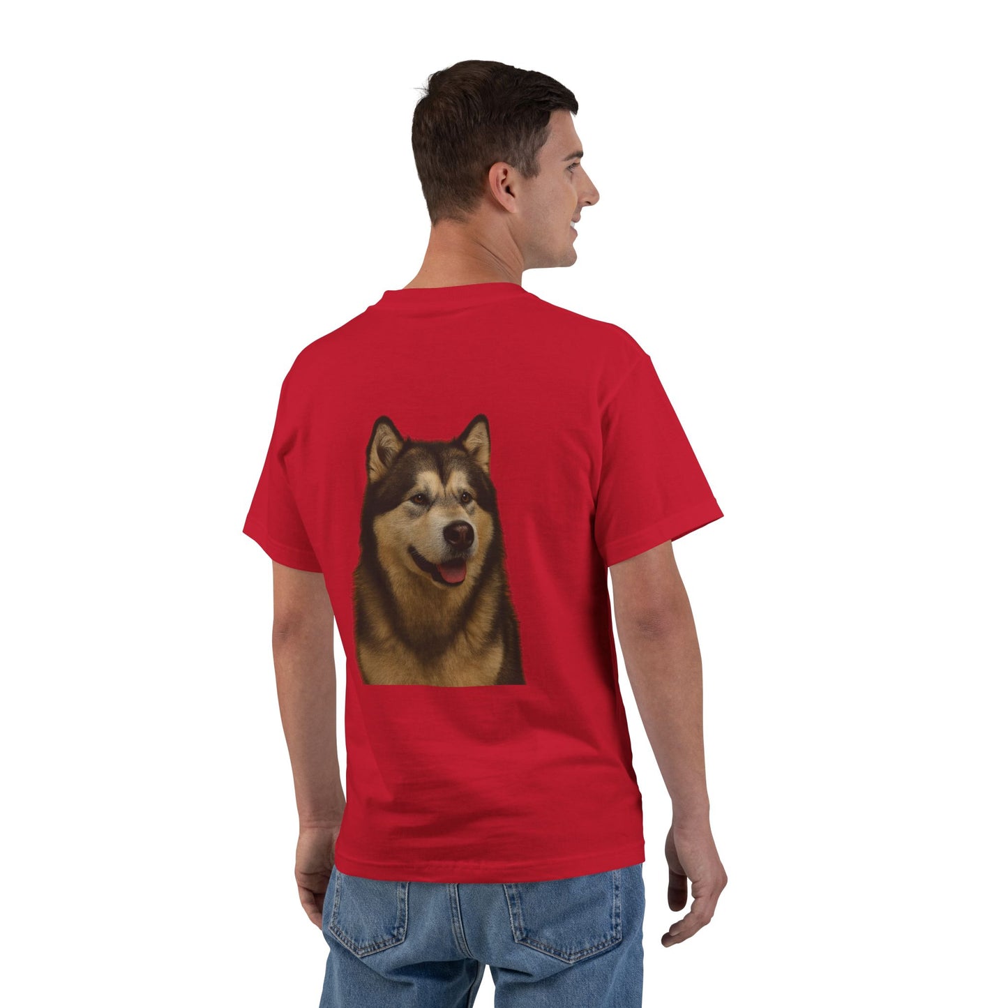 Malamute Head Men's Short-Sleeve Crewneck Tee
