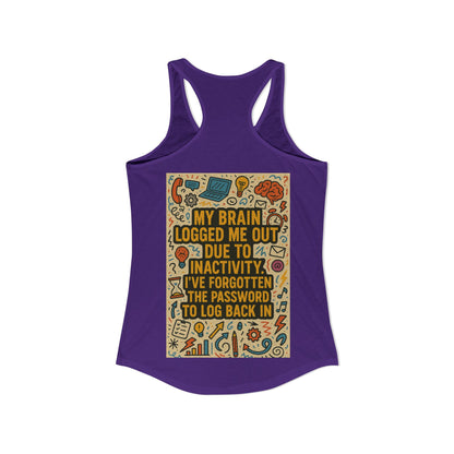 Logged Out Women's Racerback Tank