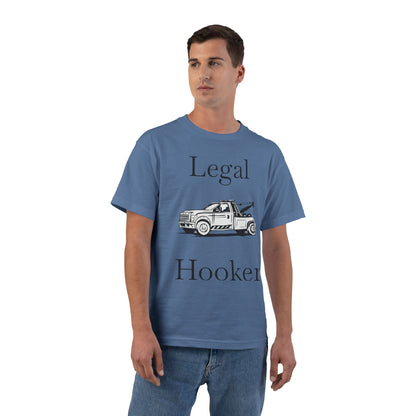 Legal H**ker Wheel Lift Tow Truck Men's Short-Sleeve Crewneck Tee