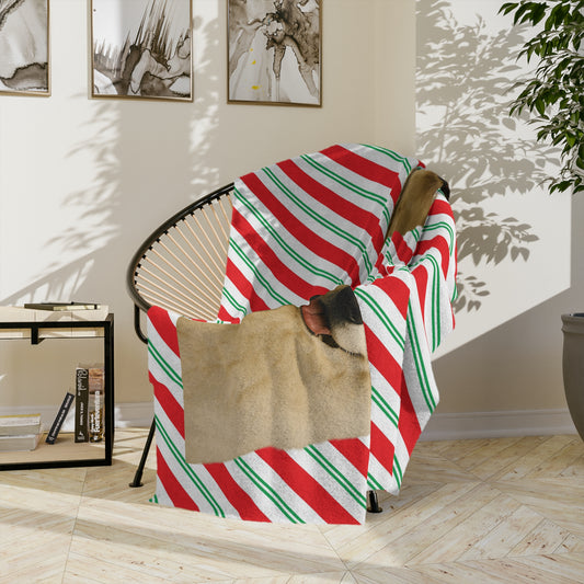 Santa Paws Samoyed Velveteen Microfiber Blanket