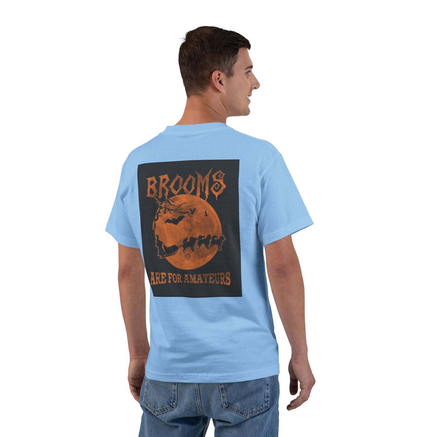 Brooms Are For Amateurs Men's Short-Sleeve Crewneck Tee