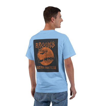 Brooms Are For Amateurs Men's Short-Sleeve Crewneck Tee