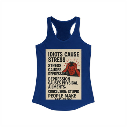 Stupid People Women's Racerback Tank
