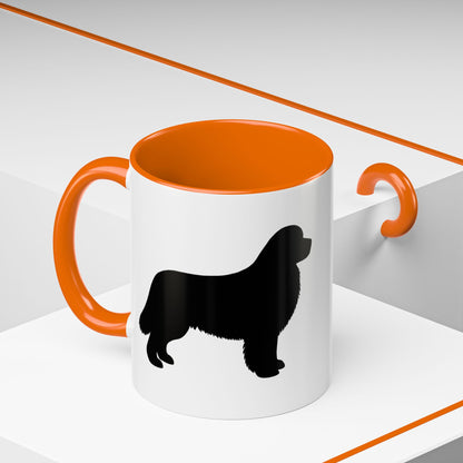 Newfie Silhouette 2-Tone Coffee Mug