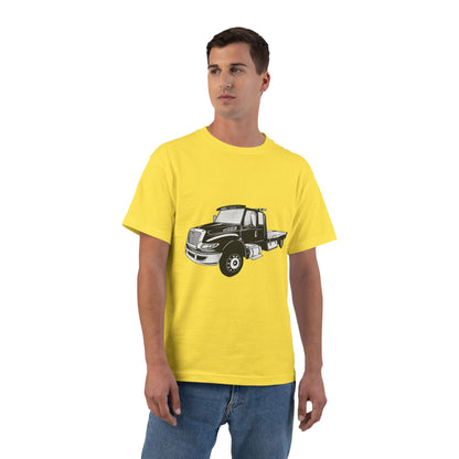 Flatbed Tow Truck Men's Short-Sleeve Crewneck Tee