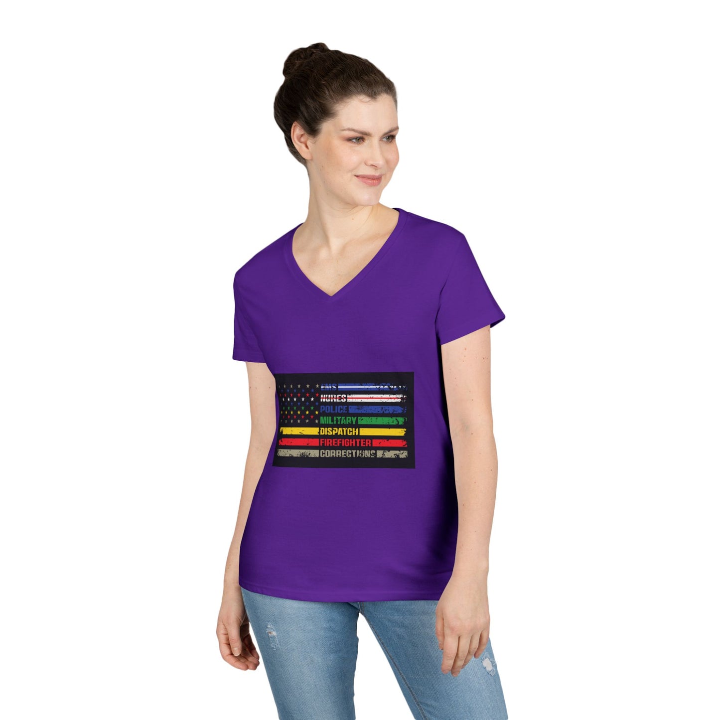 First Responder Women's V-Neck T-Shirt