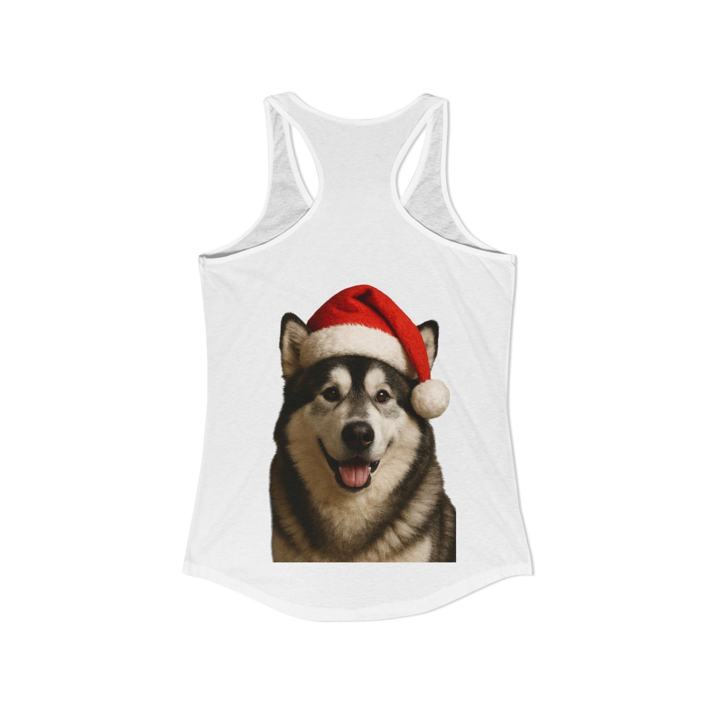 Santa Paws Malamute Women's Racerback Tank