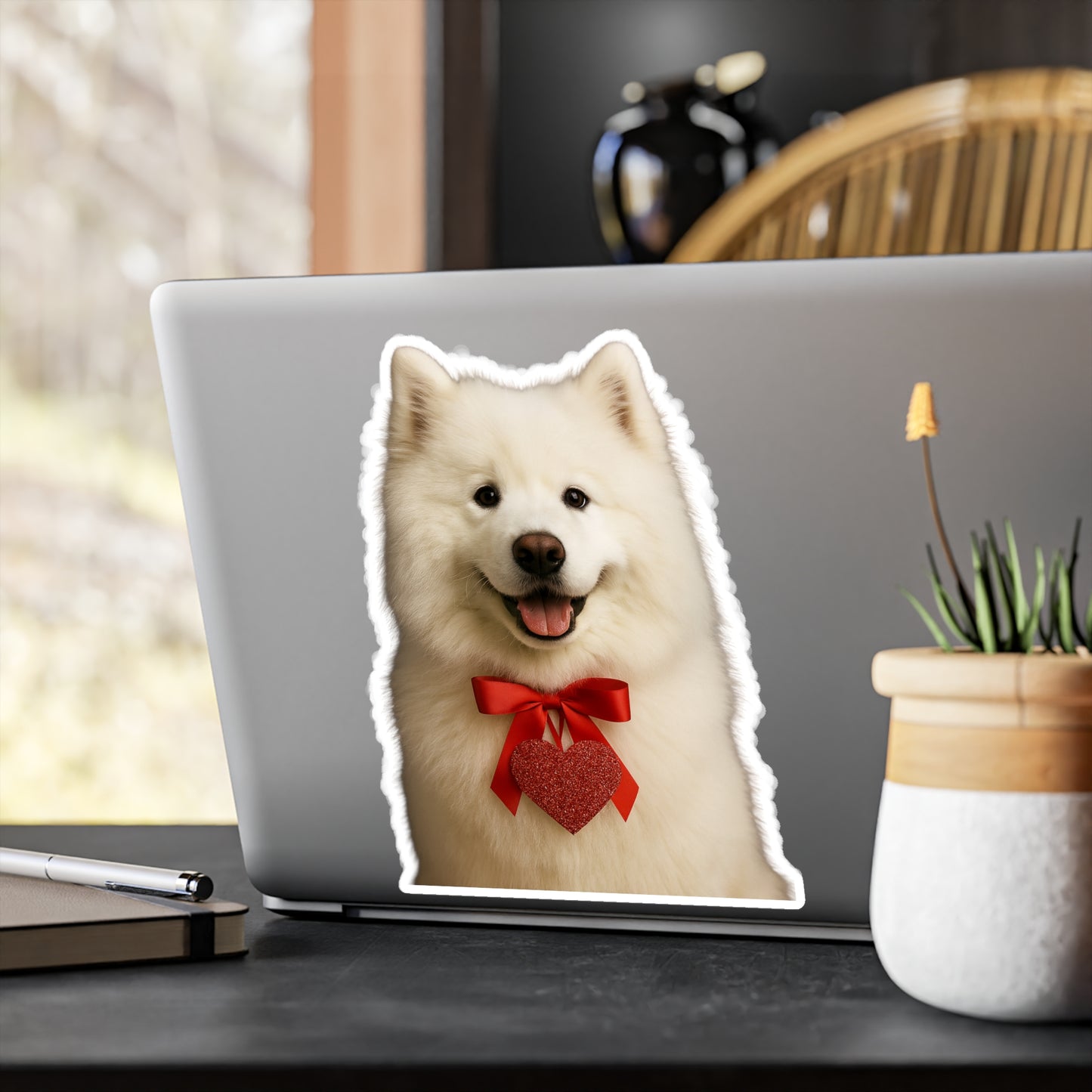 Cupid's Companion Samoyed Vinyl Decal