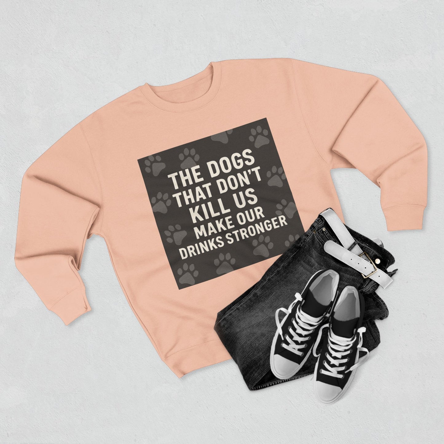 Drinks Stronger Unisex Crewneck Sweatshirt