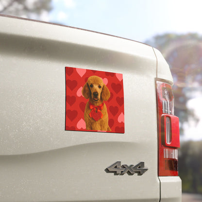 Cupid's Companion Poodle Indoor/Outdoor Magnet