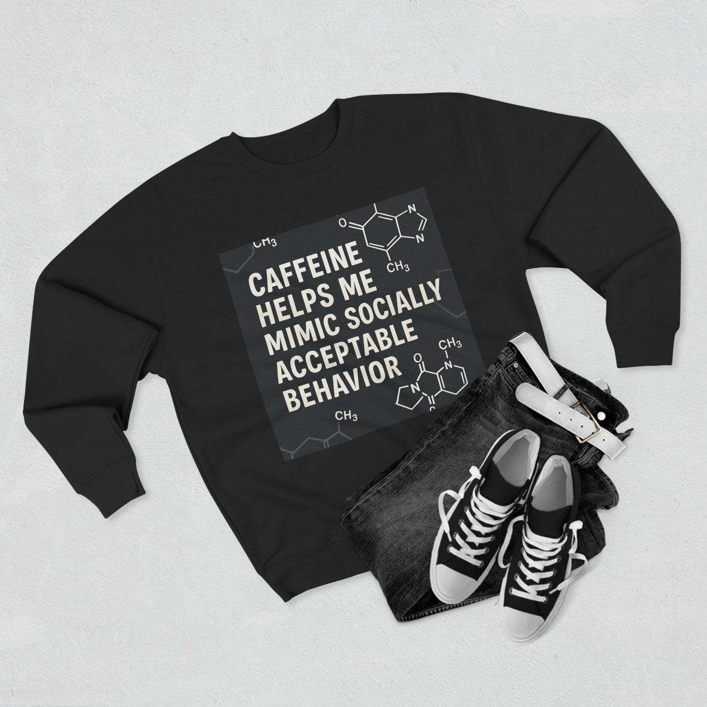 Socially Acceptable Unisex Crewneck Sweatshirt