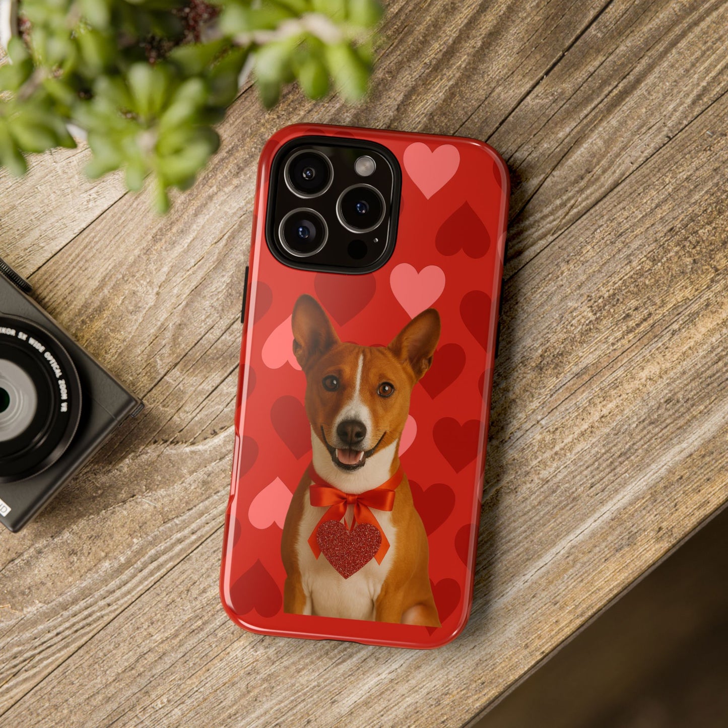 Cupid's Companion Basenji iPhone Case