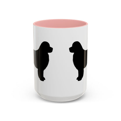 Newfie Silhouette 2-Tone Coffee Mug