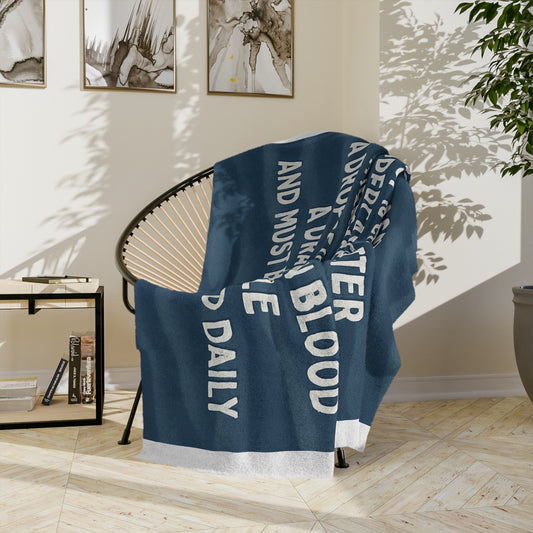 Password Velveteen Microfiber Blanket
