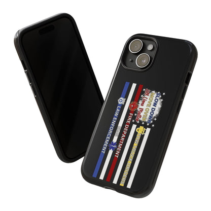 Slow Down Move Over Flag iPhone Case