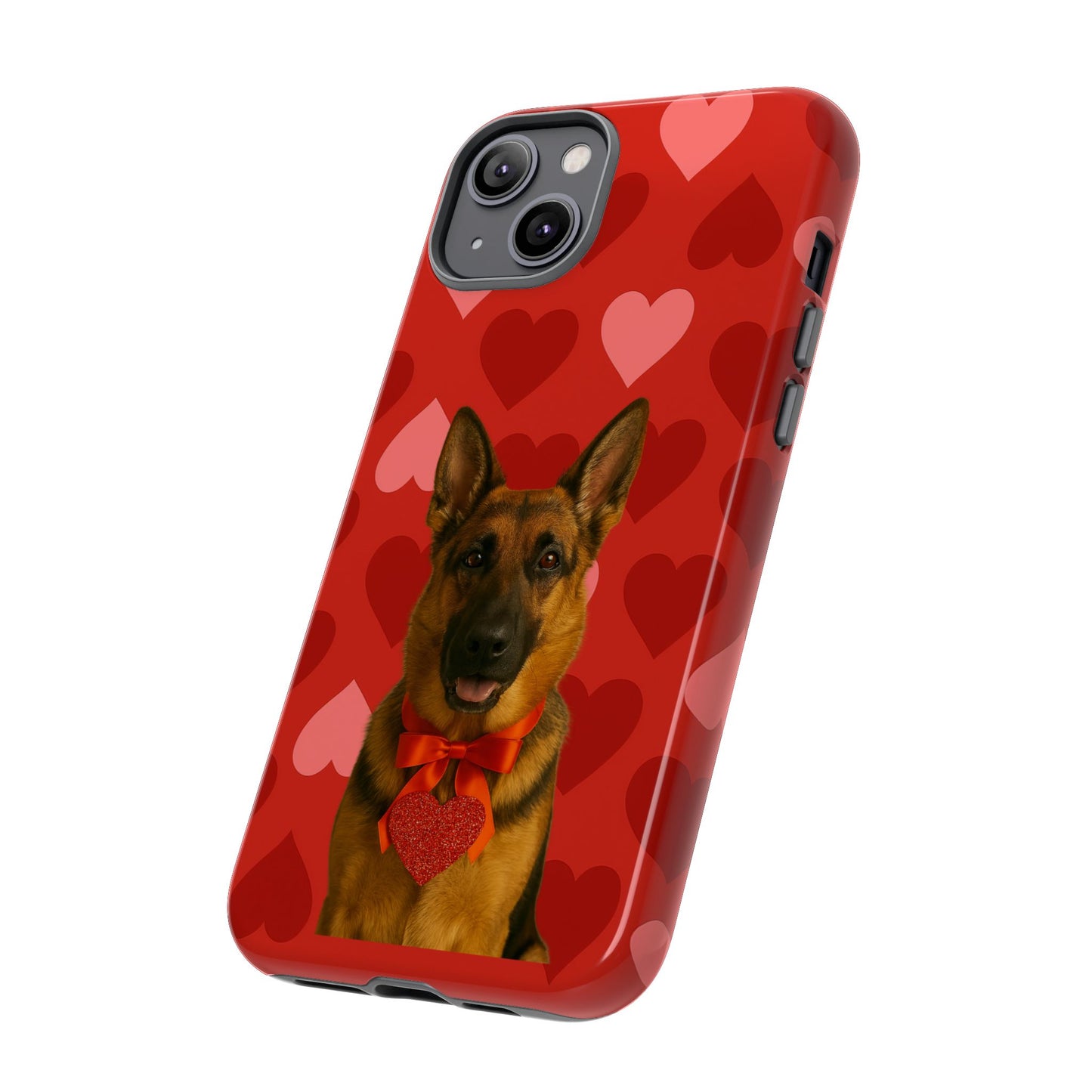 Cupid's Companion German Shepherd iPhone Case