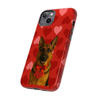 Cupid's Companion German Shepherd iPhone Case