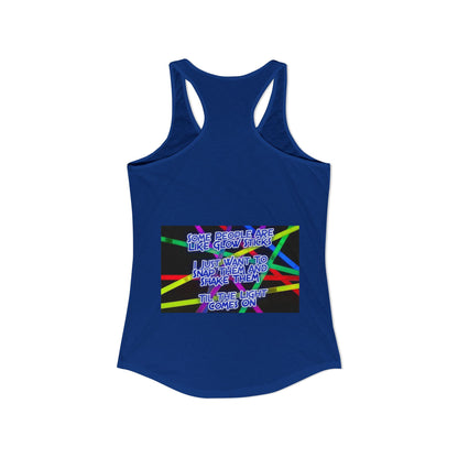 Glow Sticks Women's Racerback Tank