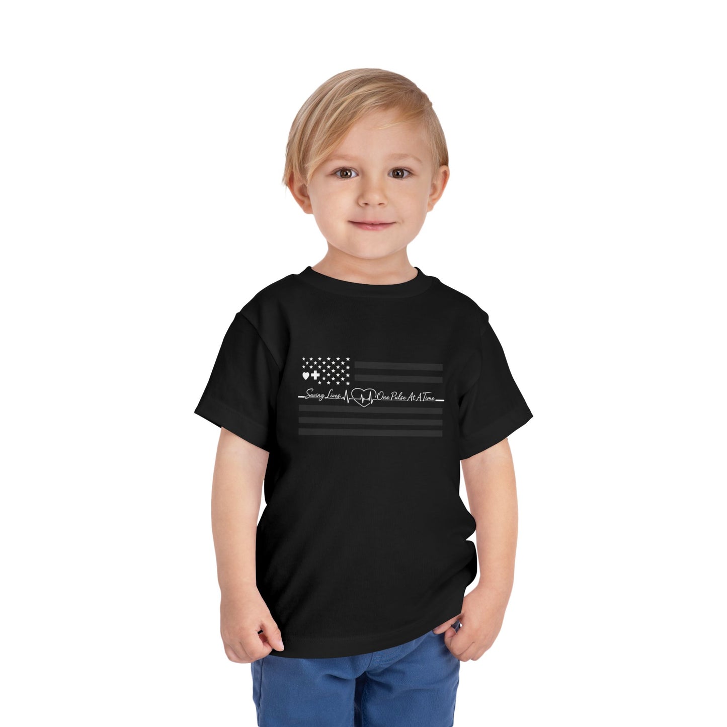 Thin White Line Toddler Unisex Short Sleeve Crewneck Tee