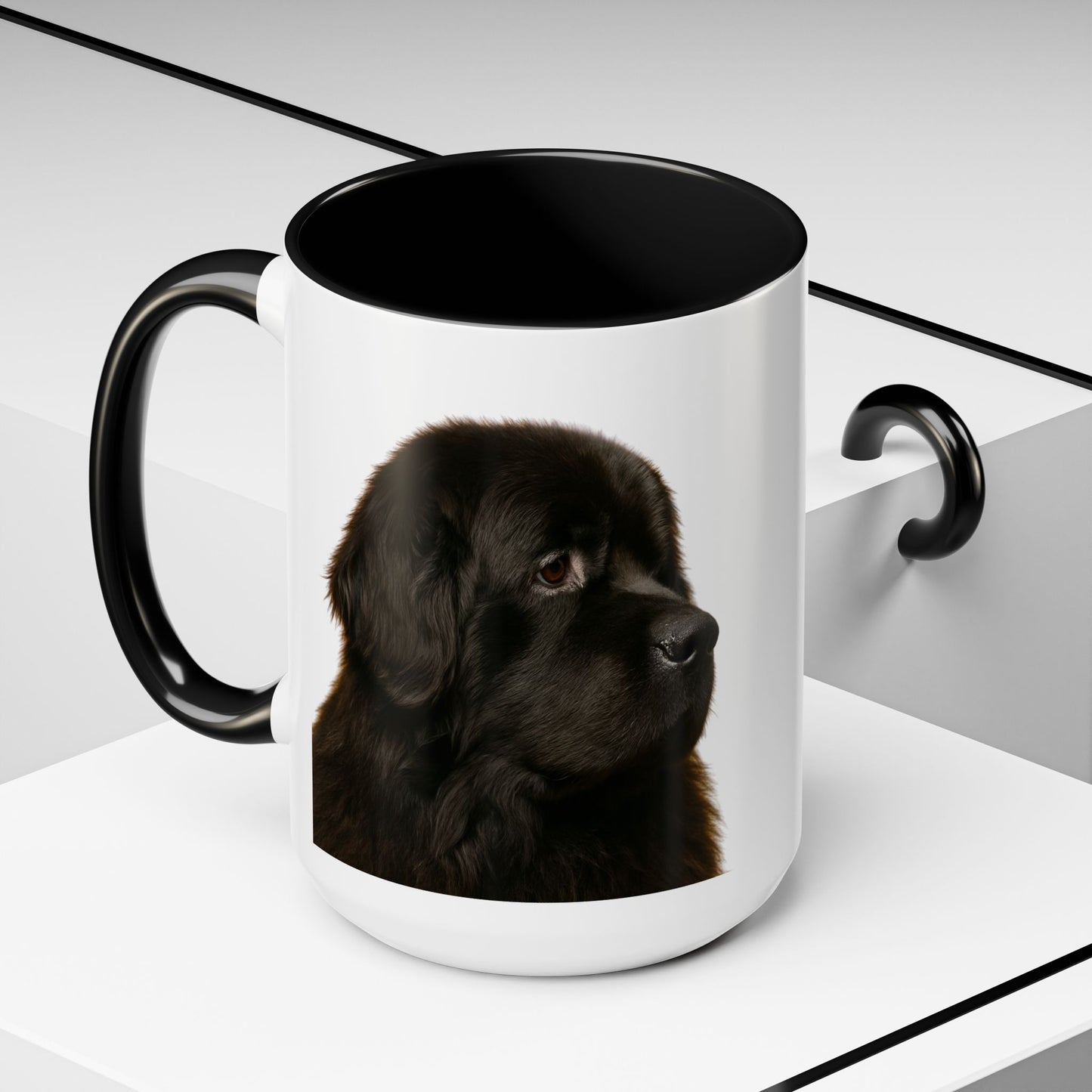 Newfie Head 2-Tone Coffee Mug