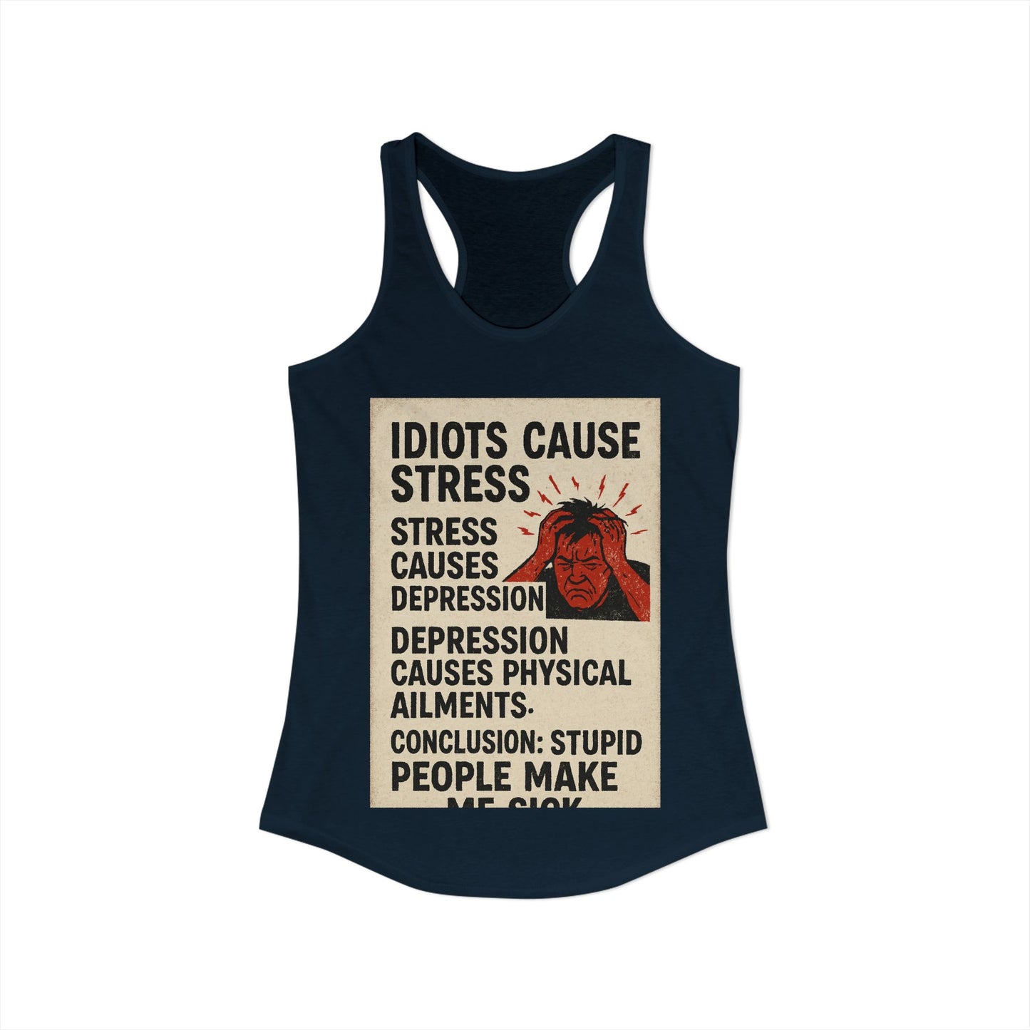 Stupid People Women's Racerback Tank