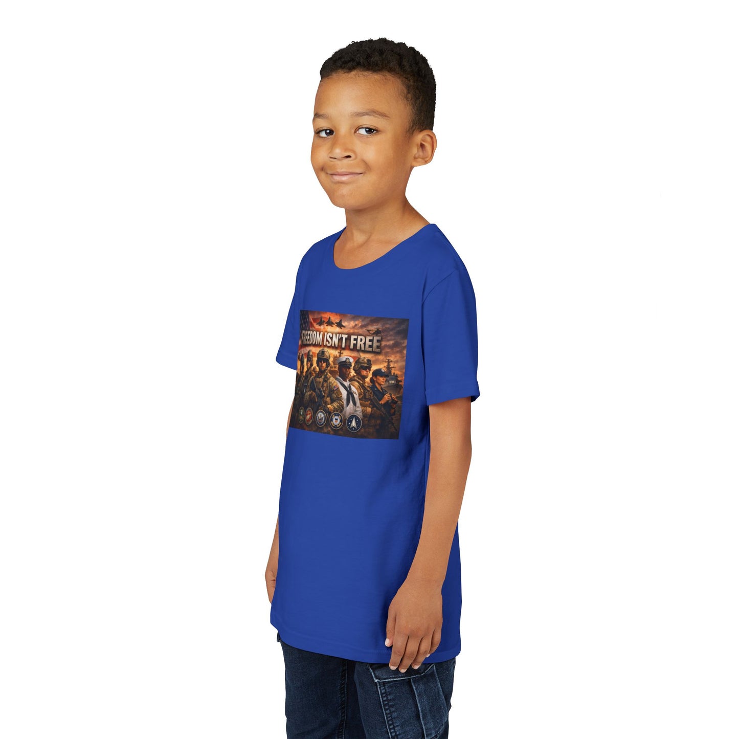 Freedom Isn't Free Youth Unisex Short Sleeve Crewneck Tee