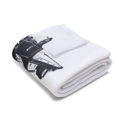 Flatbed Tow Truck Arctic Fleece Blanket