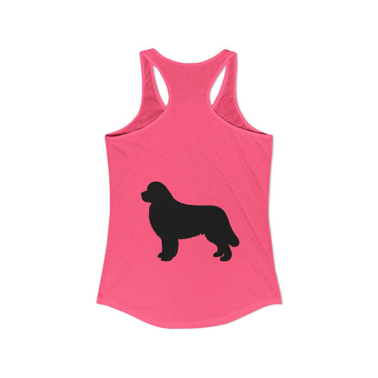 Newfie Silhouette Women's Racerback Tank