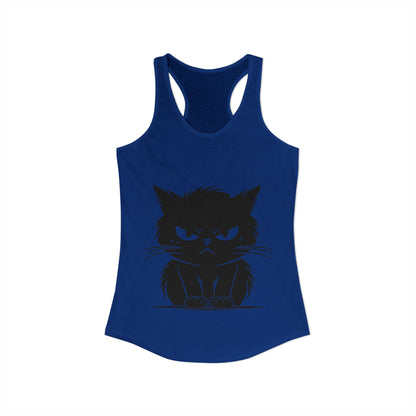 Angry Cat Women's Racerback Tank