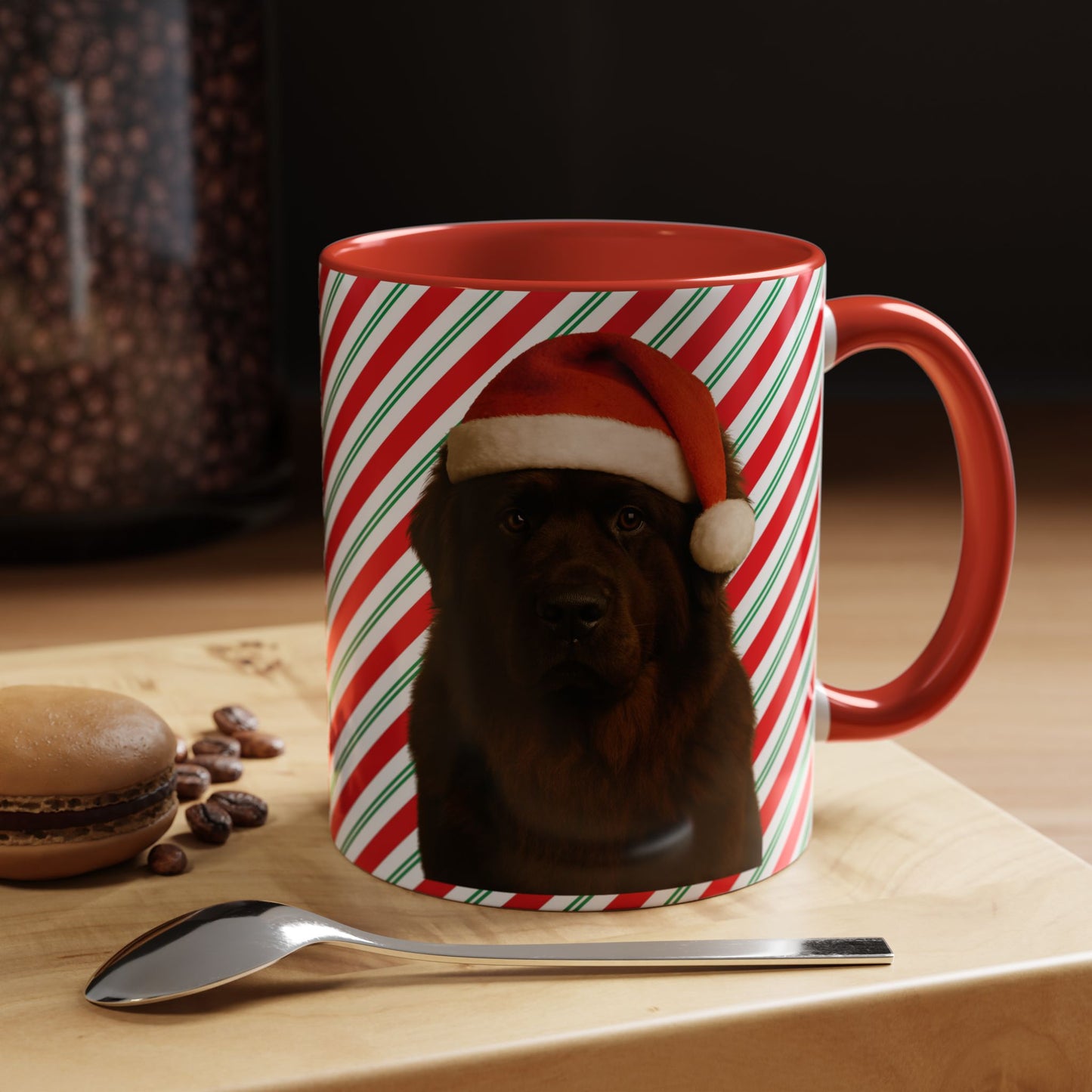 Santa Paws Newfie 2-Tone Coffee Mug