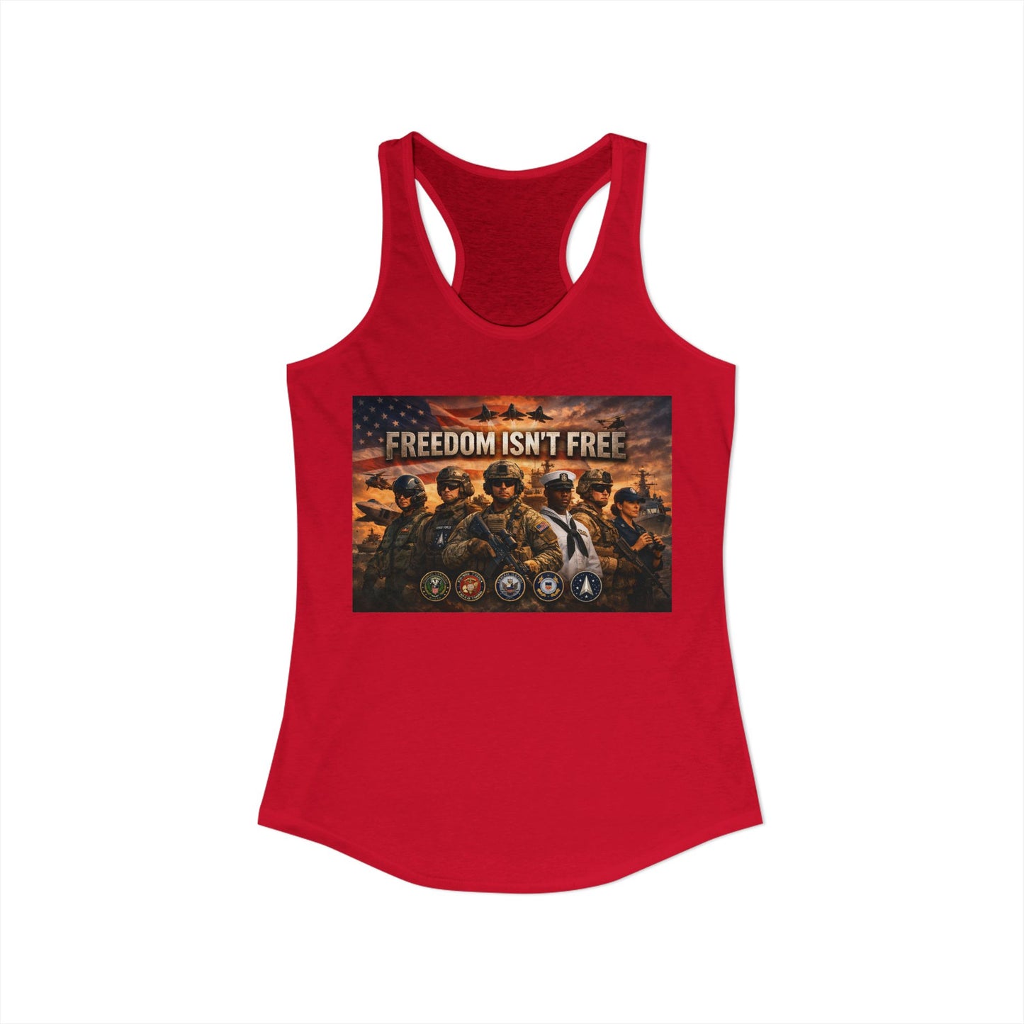 Freedom Isn't Free Women's Racerback Tank