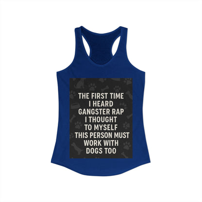 Gangster Rap Women's Racerback Tank