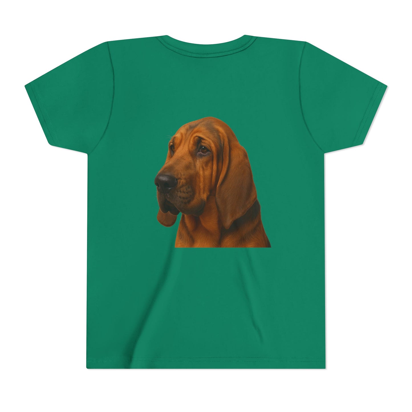 Bloodhound Head Youth Unisex Short Sleeve Crewneck Tee