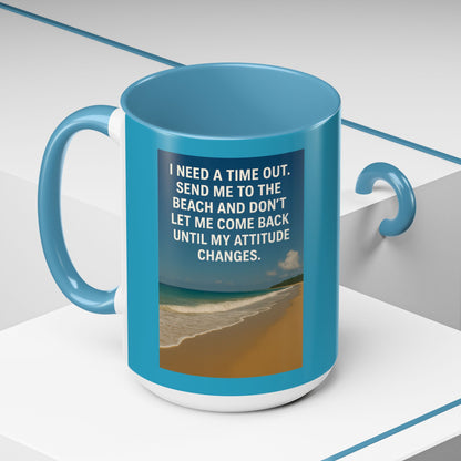 Time Out 2-Tone Coffee Mug
