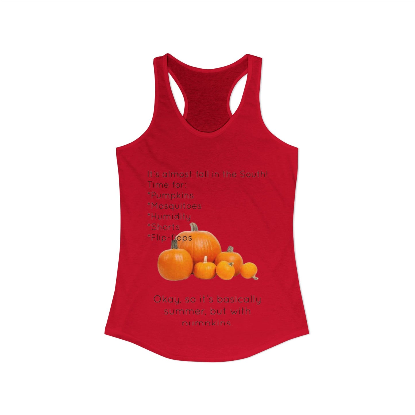 Fall In The South Women's Racerback Tank