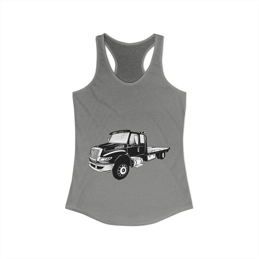 Flatbed Tow Truck Women's Racerback Tank
