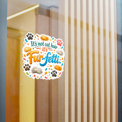 Fur-Fetti Cat Vinyl Decal