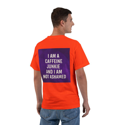 Caffeine Junkie Men's Short-Sleeve Crewneck Tee