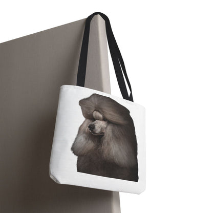 Poodle Head Tote Bag