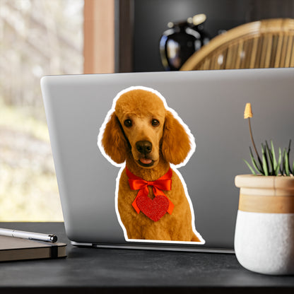 Cupid's Companion Poodle Vinyl Decal