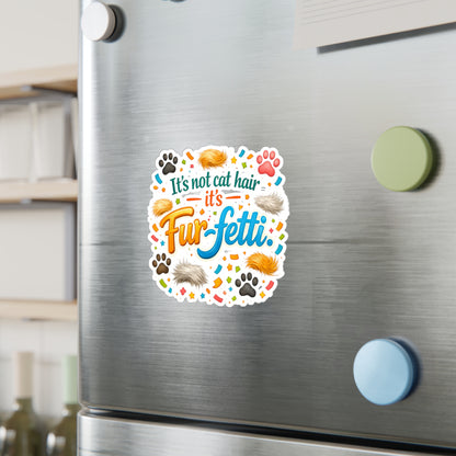 Fur-Fetti Cat Vinyl Decal