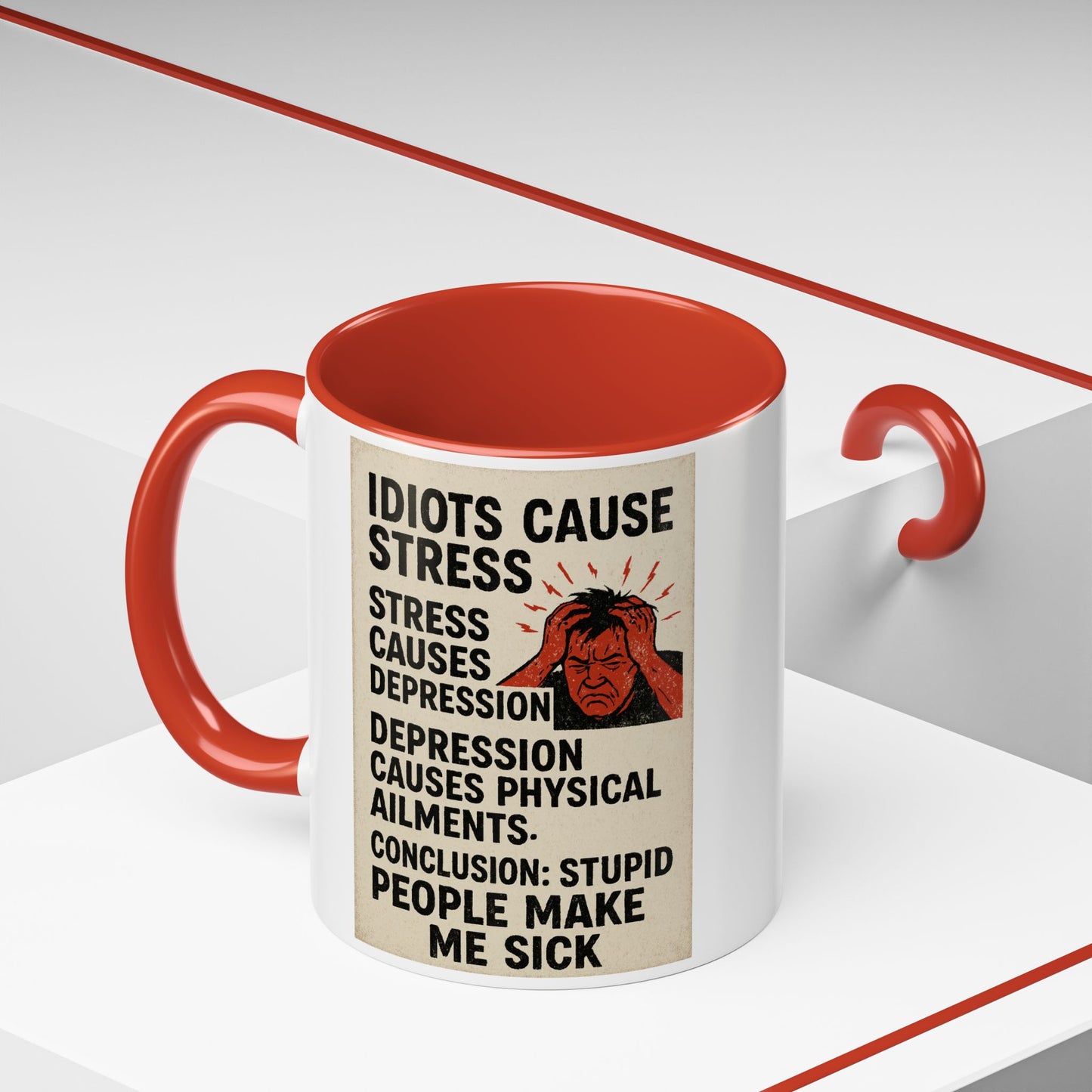 Stupid People 2-Tone Coffee Mug