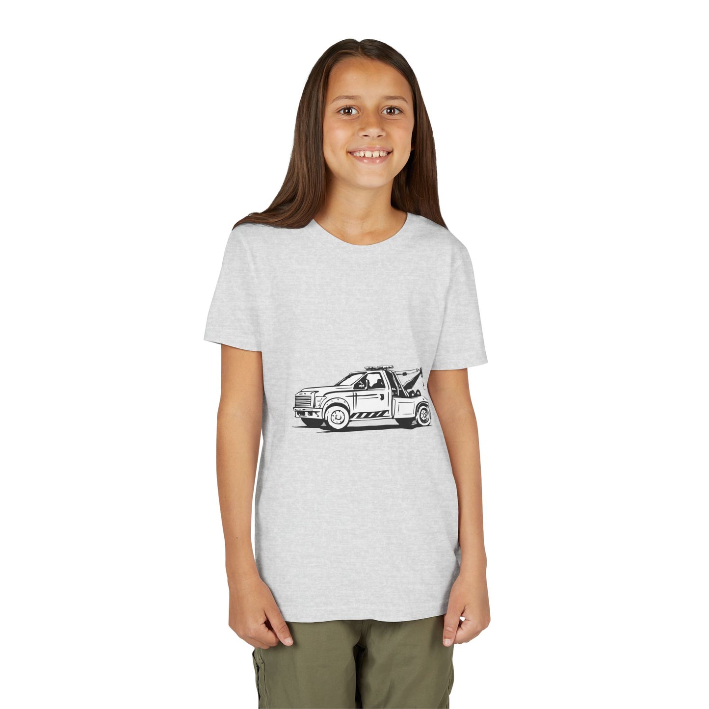 Wheel Lift Tow Truck Youth Unisex Short Sleeve Crewneck Tee