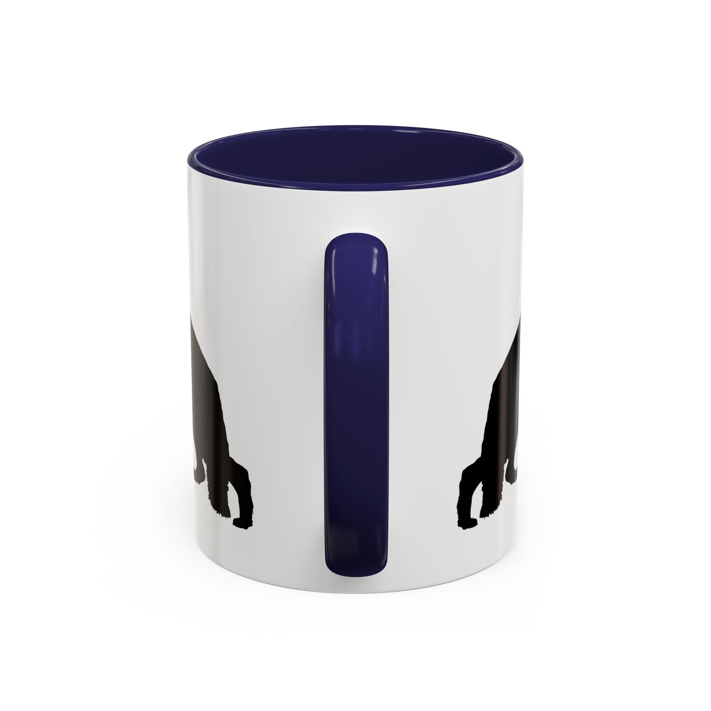 German Shepherd Silhouette 2-Tone Coffee Mug