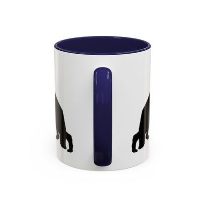 German Shepherd Silhouette 2-Tone Coffee Mug