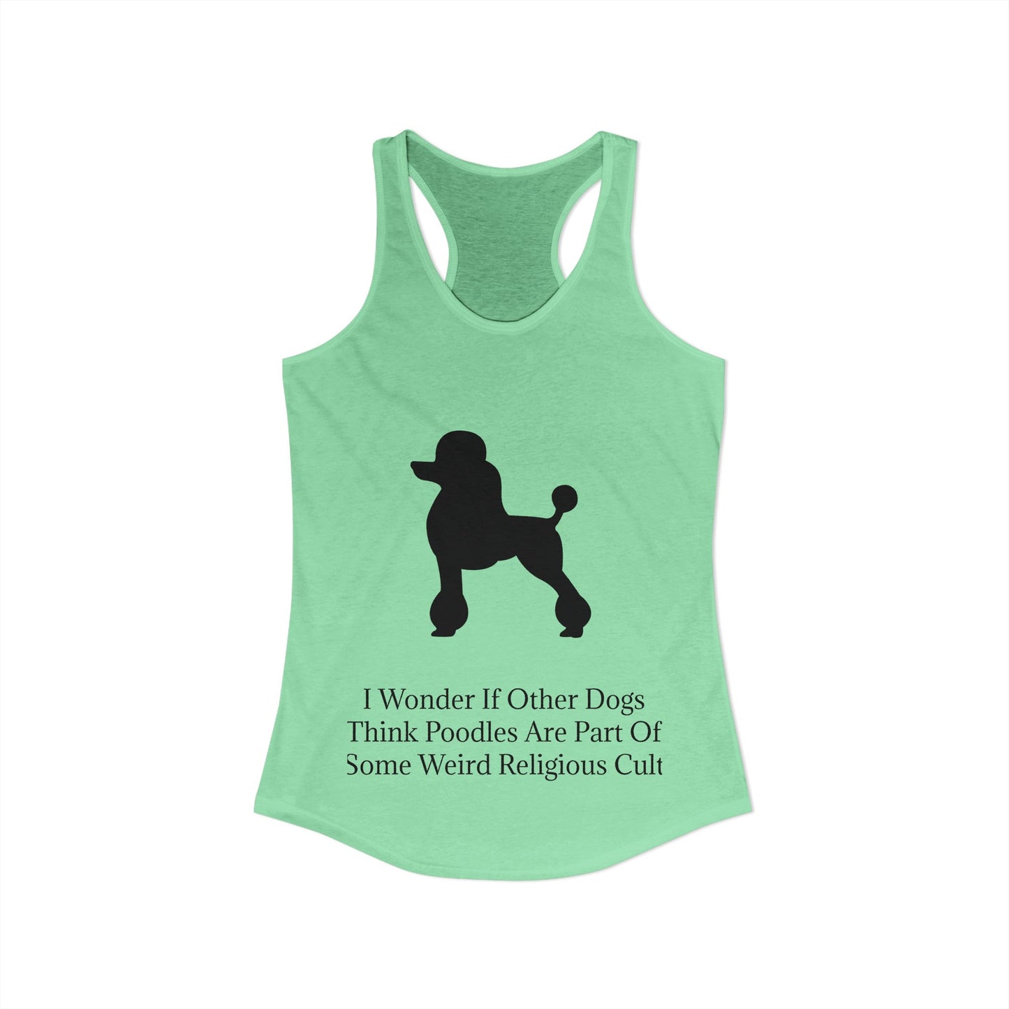 I Wonder Women's Racerback Tank