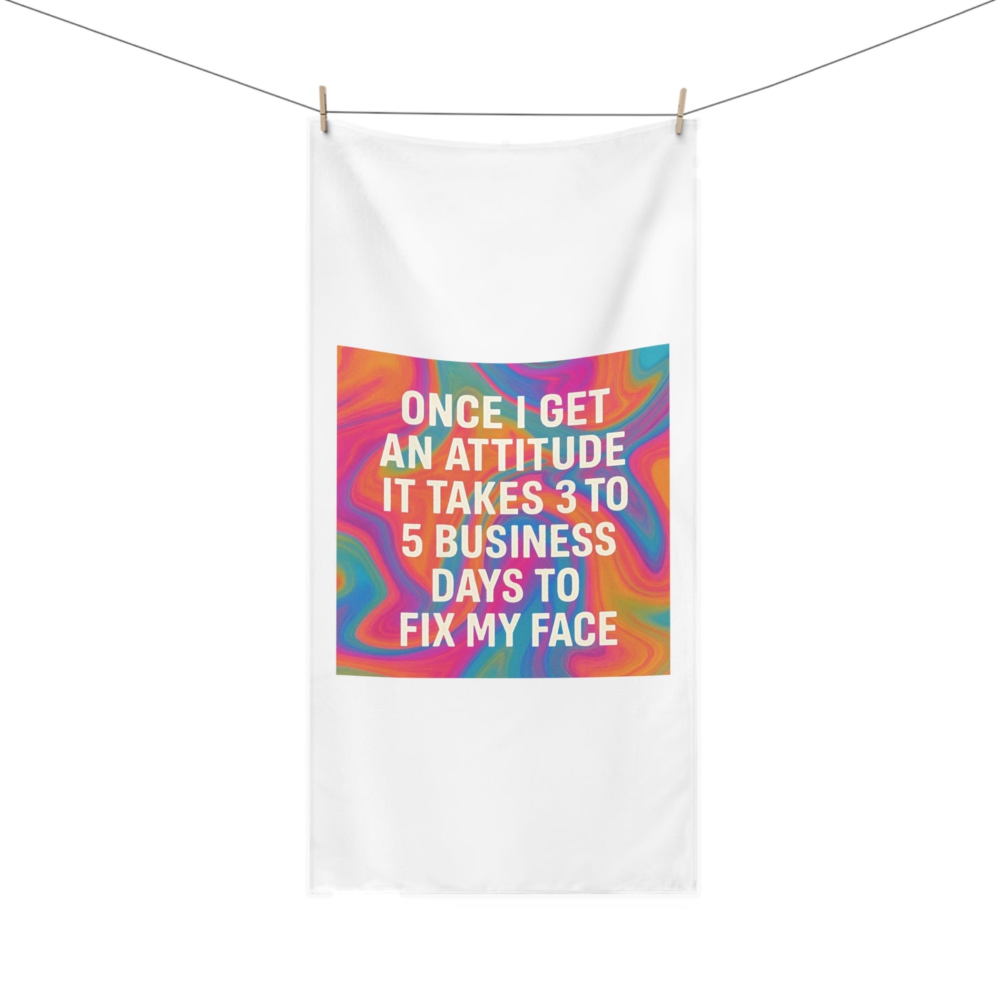 Fix My Face Mink-Cotton  Beach Towel